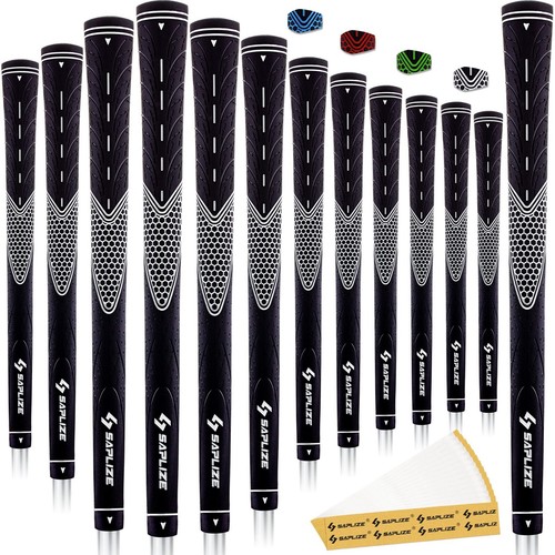 13 Rubber Golf Club Grips with 15 Tapes, Oversize, White eBay