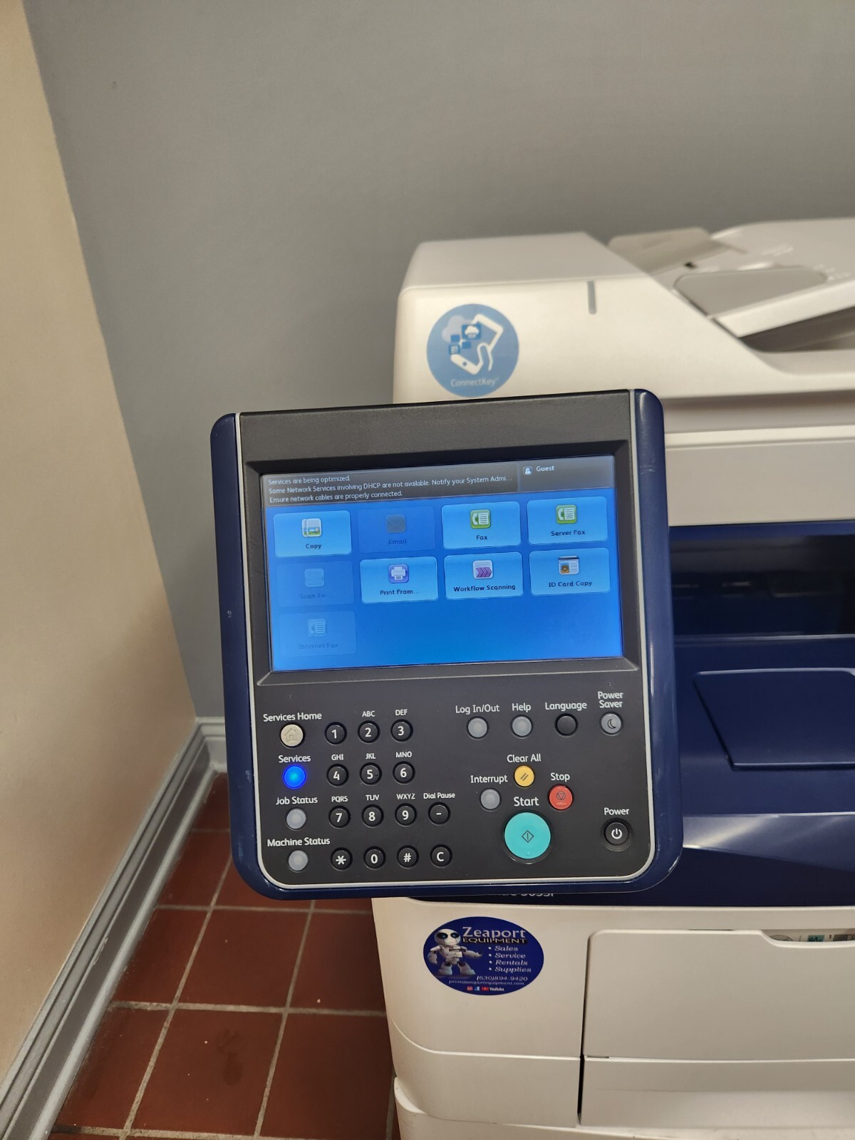 Xerox WorkCentre 3655i Laser Color Printer Scanner Copier 55PPM 12x18