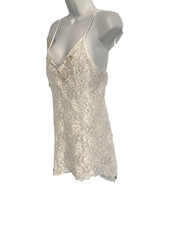 Cinema Etoile White Lace Nightgown Night Magic Size M Beaded Fairy Coquette Y2K