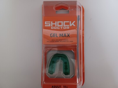 Shock Doctor Gel Max Mouthguard For Impact Sports Adult Ages 11+ Moldable Gel
