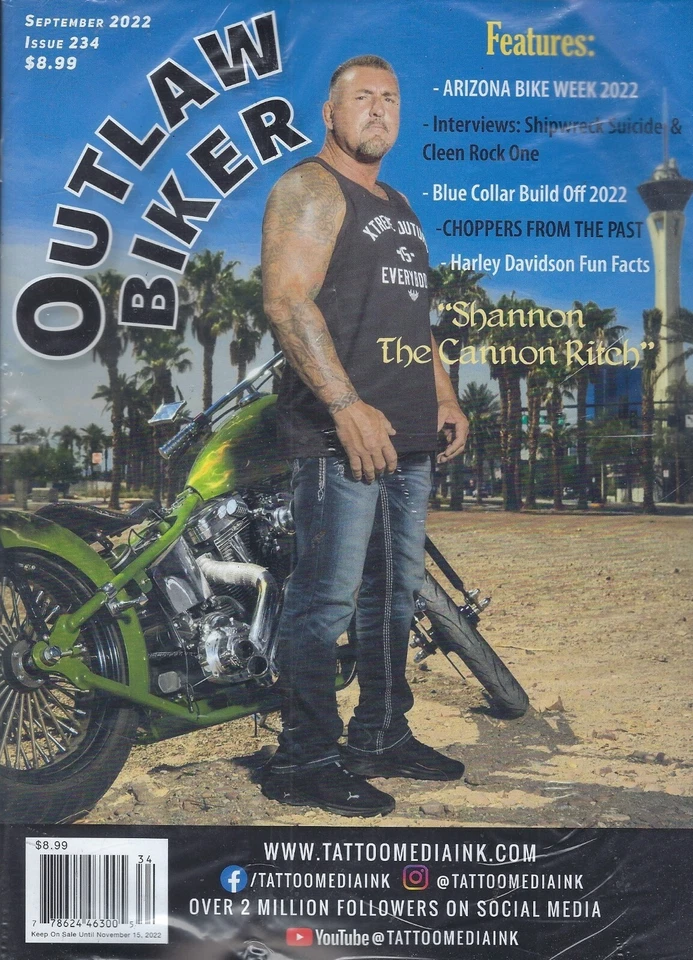 Outlaw Biker Magazine April 2020 Issue 220 Tons of Real Biker Babes Amber E756