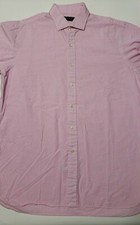 Polo Ralph Lauren Mens 16.5 42 Classic Fit Pink Gingham Button Front Shirt
