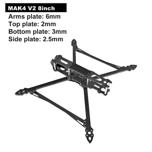 MAK4 Carbon Fiber Frame V2 7-10" 295/367/387/427mm For RC Done Quadcopter - Picture 14 of 28