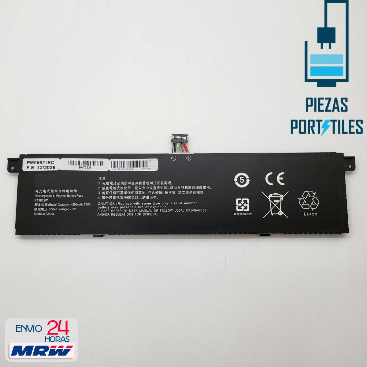 Bateria Compatible Xiaomi N/S R13B01W R13B02W Li-ion 7,6v 4850mAh