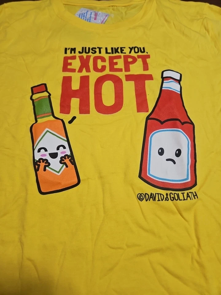 Camiseta "I'm Just Like You Except Hot" Amarilla 2 XL Juvenil  Foto 2 de 4