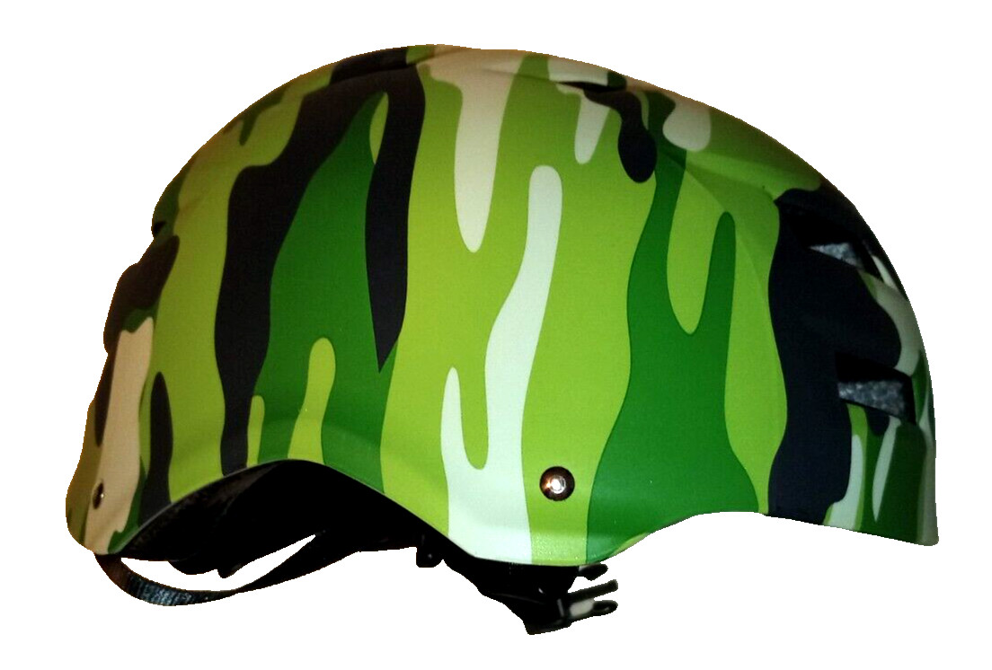 Flybar Multi-Sport Helmet Green Camo Adult Size S/M