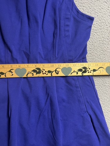 Madewell Mini Dress Women 12 Royal Blue Fit Flare Sleeveless Party Casual - Picture 6 of 21