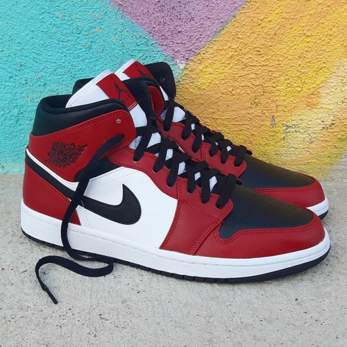 Air Jordan 1 Mid Chicago Toe 554724-069 - Air Jordan - 554724-069 | eBay