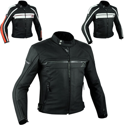 Sport Lederjacke Motorrad Naked Custom Protektoren CE zugelassen Rückenverstärkung