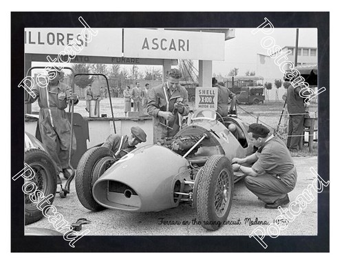 Carte Postale Historique - Giuseppe Farina Dans Sa Ferrari - Collection Motorsport