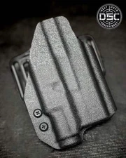 Glock 43X MOS w/Streamlight TLR7 Sub RH Black OWB Belt Slide Holster