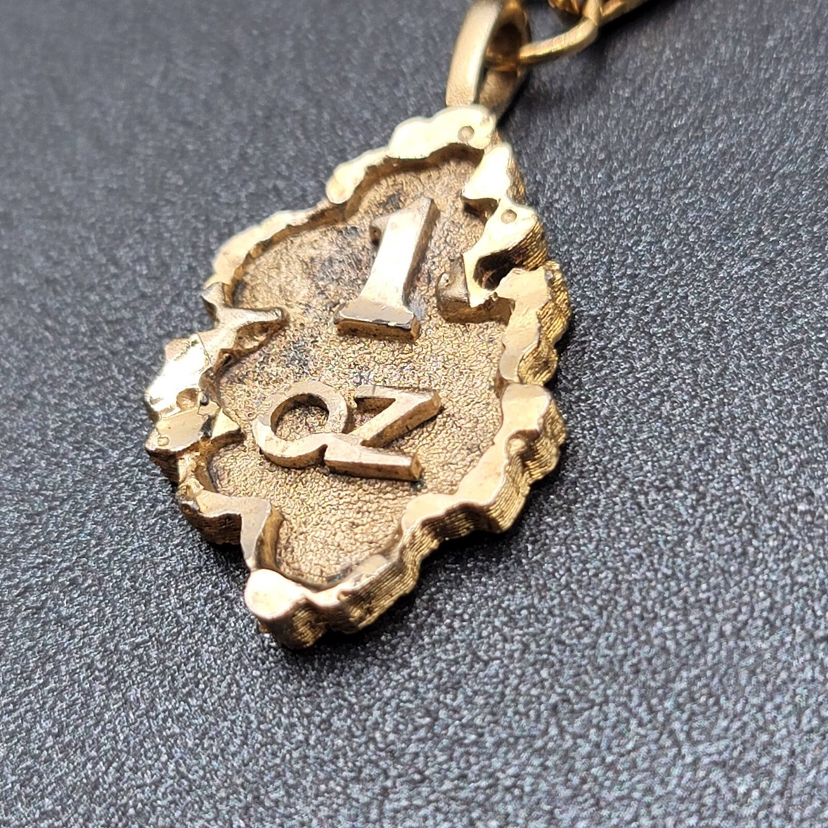 Vintage Tigre 1 oz Imitation Gold Nugget Key Chain Keychain