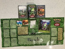 POKEMON 2004 EX HIDDEN LEGENDS BOX (NO CARDS) RULE BOOK, CARD LIST, AND BENCH