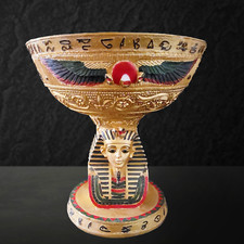 Golden Egyptian cup vase