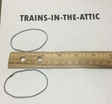 LIONEL GRAY ELASTIC BAND MEDIUM FOR FLAT CAR LOADS STRETCHES TO 6 INCHES 2 BANDS