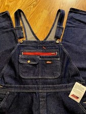 Genuine Dickies Durable Bibs Overalls Denim Size Large Regular New with Tags