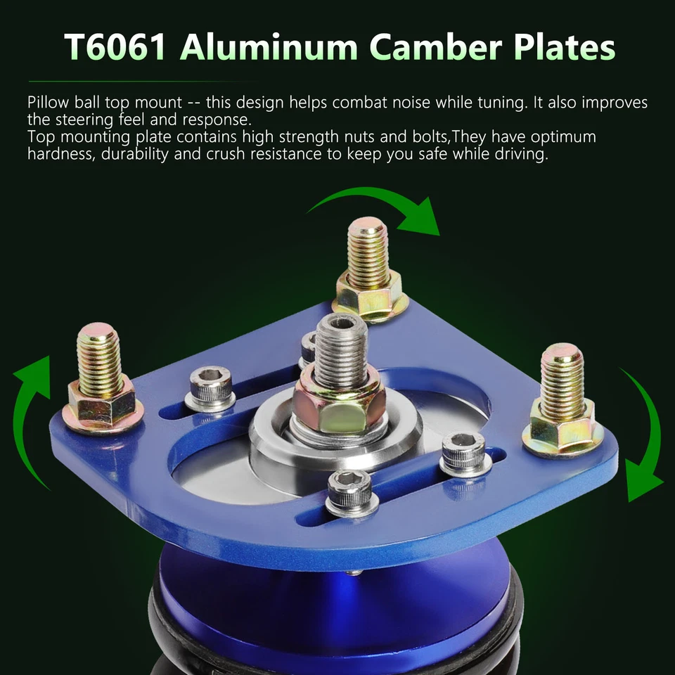 Coilovers Suspension Adj Height Shocks Absorbers Kits For Ford Mustang 1994-2004 Foto 3 de 4