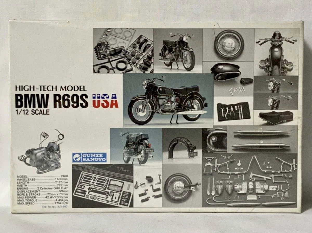 Gunze BMW R69S USA High Teck 1/12 Model Kit #21461
