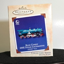 Hallmark Keepsake Ornament Lionel Train 2002 Blue Comet Steam Locomotive 400E