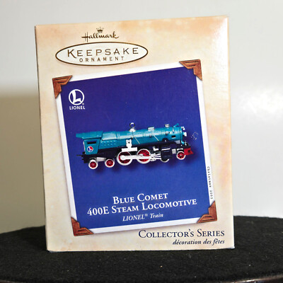 Hallmark Keepsake Ornament Lionel Train 2002 Blue Comet Steam Locomotive 400E