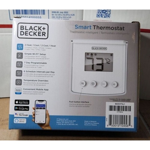 BLACK+DECKER Smart Home Device Compatible Wifi Home Thermostat BDXHTSL1 - Picture 5 of 5