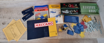 Meccano - Très gros lot de pièces de Meccano anciennes