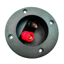 2 Way Speaker Terminals Box Round Spring Cup Connectors for Stereoes Systems