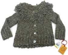 Ruby Rd Women's Gilt Complex Fringe Trendy Boho Sweater Shirt Size Medium M