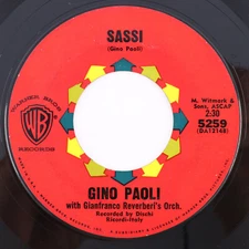 Gino Paoli / Emilio Pericoli – Sassi / Al Di Là 1961 45 rpm 7" Vinyl Record 5259