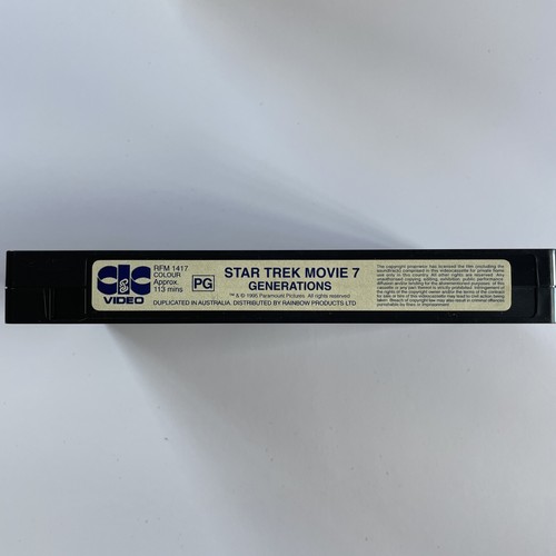 Star Trek Generations (1995) VHS Tape Video Cassette, Vintage Movie, Sci Fi - Picture 4 of 8