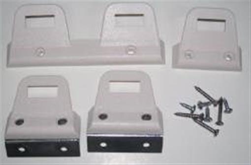 NEW Mopar 1968-69 White Bench/Bucket Seat Belt Clips