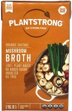 Plantstrong Organic Shiitake Mushroom Broth - Vegan - 16.9 fl oz