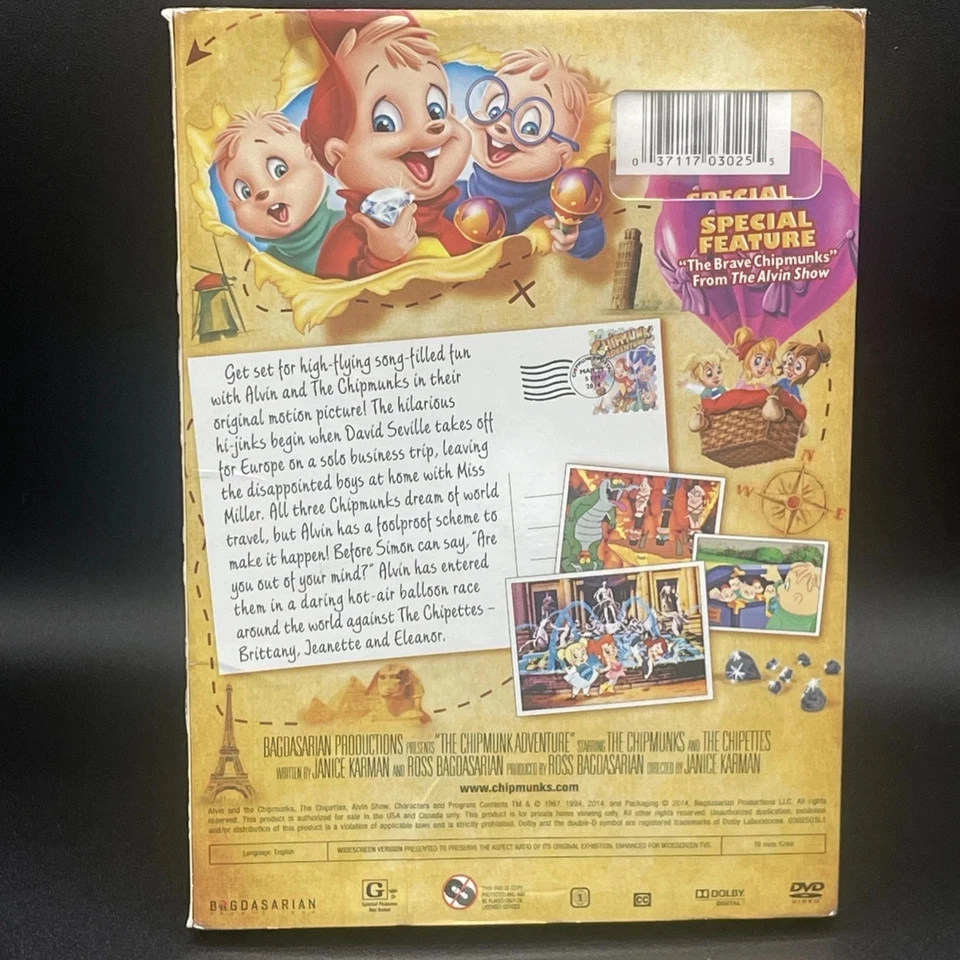 THE CHIPMUNK ADVENTURE Alvin's Diamond Edition DVD 1987 + Special Features NEW - Image 2 of 2