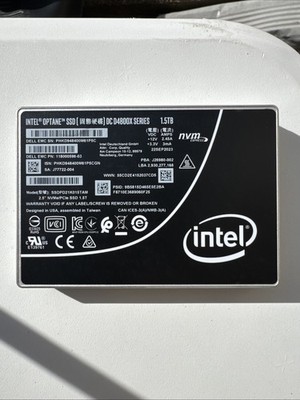 EMC Intel 1.5TB Optane DC D4800X NVMe PCIe 3.0 SSD SSDPD21K015TAM