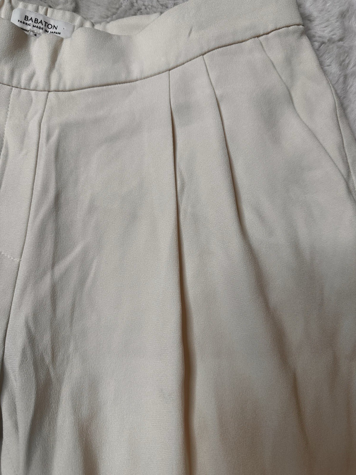 Aritzia Babaton Pant Pull-On Jogger Pants Women's Size 4 Off White thumbnail 7