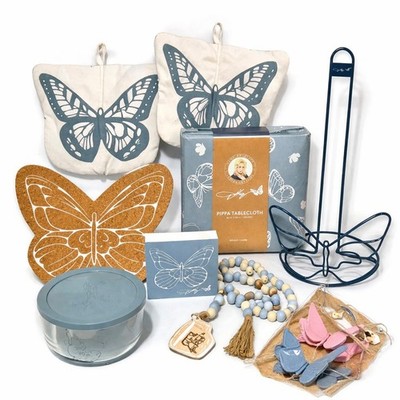 Dolly Parton Blue Butterfly Kitchen Collection NEW 9 pc Bundle Discontinued
