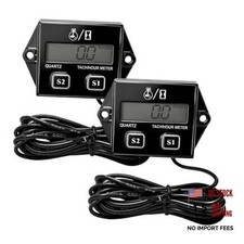 Small Engine Tachometer, Digital Inductive RPM Gauge Maintenance 2 PCS
