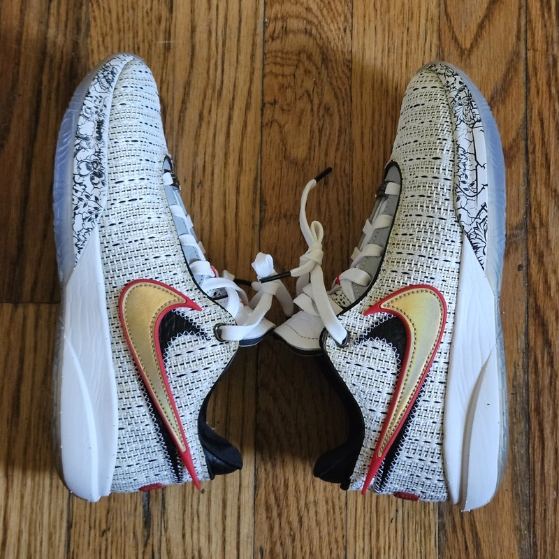 Nike Lebron James XX 20 The Debut White Graffiti DJ5423-100 Size 6