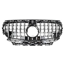 K&uuml;hlergrill Chrom Schwarz GT Panamericana F&uuml;r Mercedes E-Klasse W214 2024+ AMG
