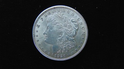 1921 P Morgan Silver Dollar $1 Choice BU Nice Detail Coin #110