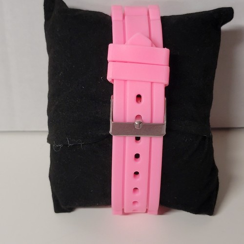 Lustige und stilvolle neue Geneva rosa Silikon Armbanduhr Quarzwerk - Bild 2 von 2
