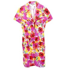 Chanel Short Sleeve Dress Purple 97P #40 188029