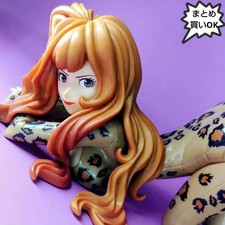 Lupin III Fujiko Mine Groovy Baby Shot VI Traje Leopardo Figura Usado Japón