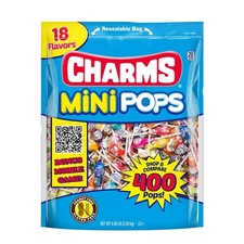 Mini Pops Fruity Hard Candy Lollipops 4.5 lb Gluten Free 400 Count