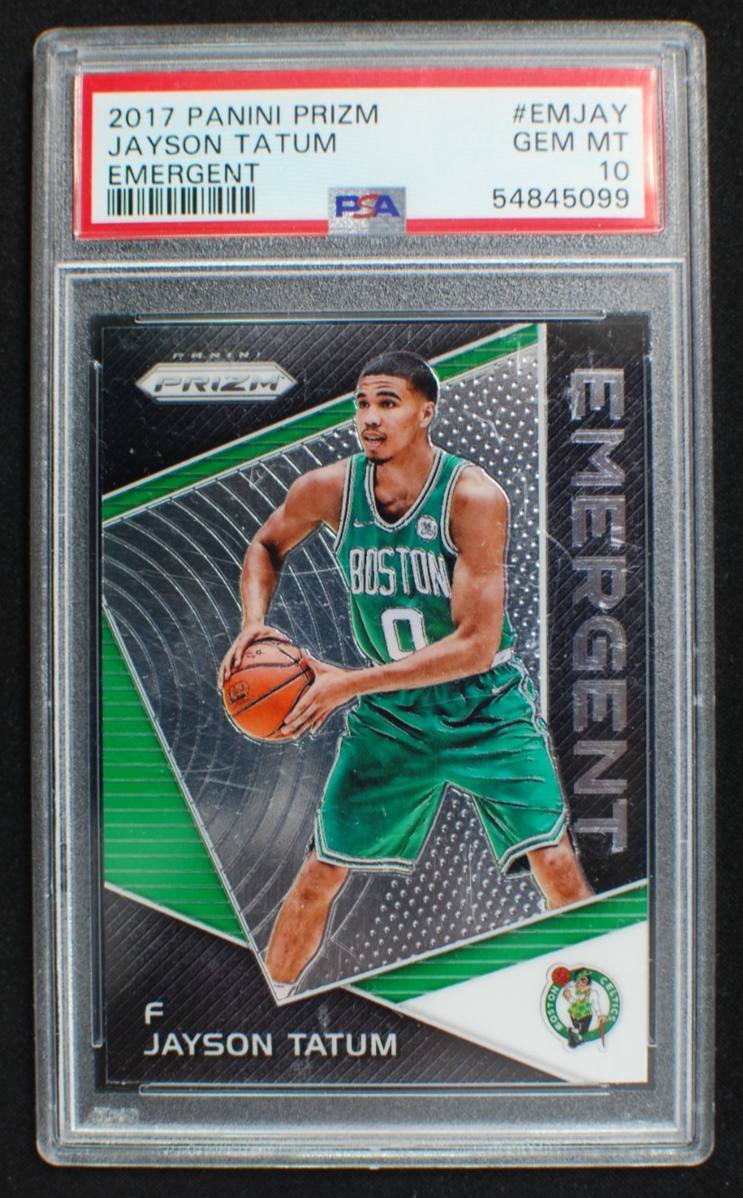 🌟 JAYSON TATUM - 2017-18 Panini PRIZM Emergent Rookie RC #EM-JAY - GEM PSA 10