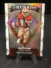 2021 Rookies & Stars  Jerry Rice Silver Prizm Crusade Insert #CR-18 49ers SP HIT