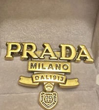 Prada Brooch Pin heritage crest vintage desig...