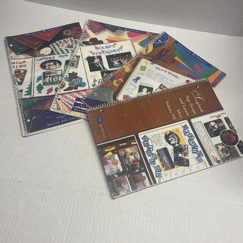 Creative Memories DESIGN and LAYOUT IDEAS Lot of 4 Books Volume III, IV, V, VII
