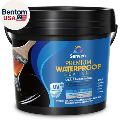 Waterproof Sealant Black Waterproof Coating 35Oz Leak Repair Coating for Flat, M