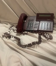 VODAVI Phones Starplus Triad TR9015-60 Display Speakerphone Maroon Red TESTED